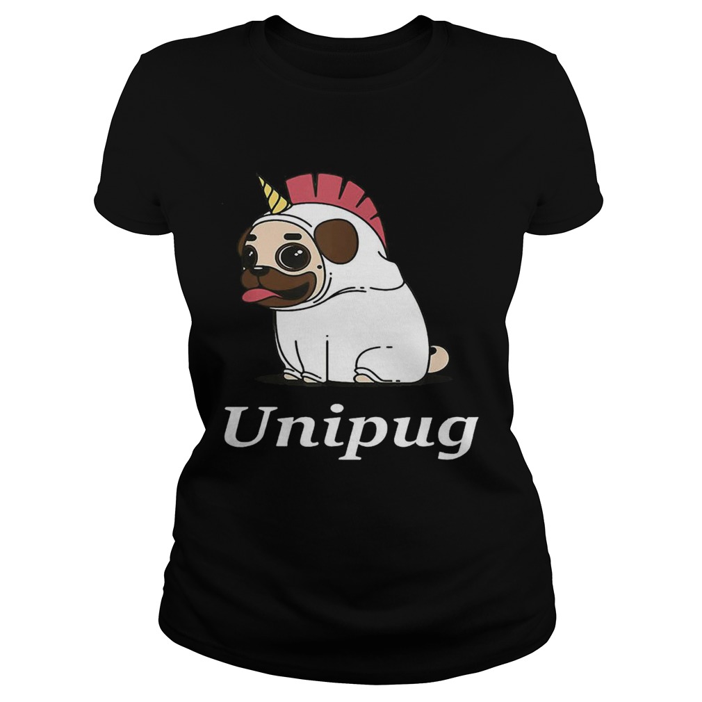 Unipug Unicorn Pug Dog Classic Ladies