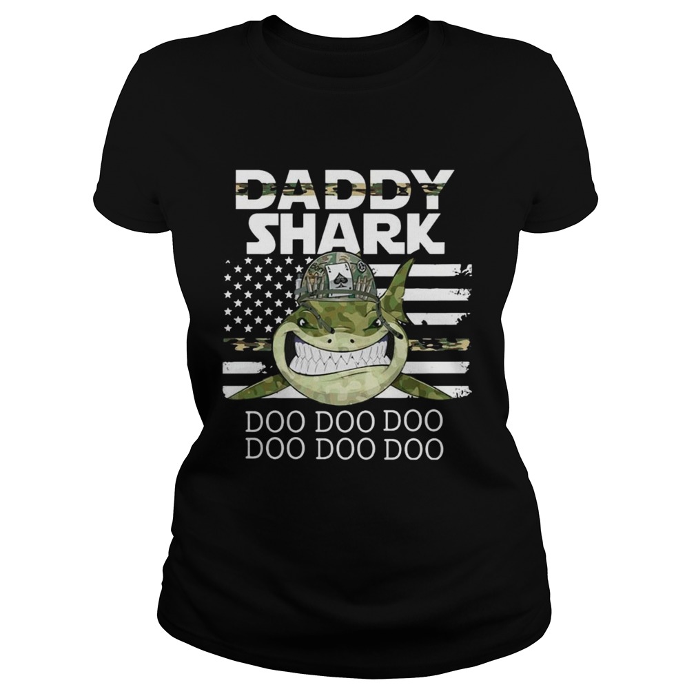 Veteran Daddy Shark Doo Doo Doo T Classic Ladies