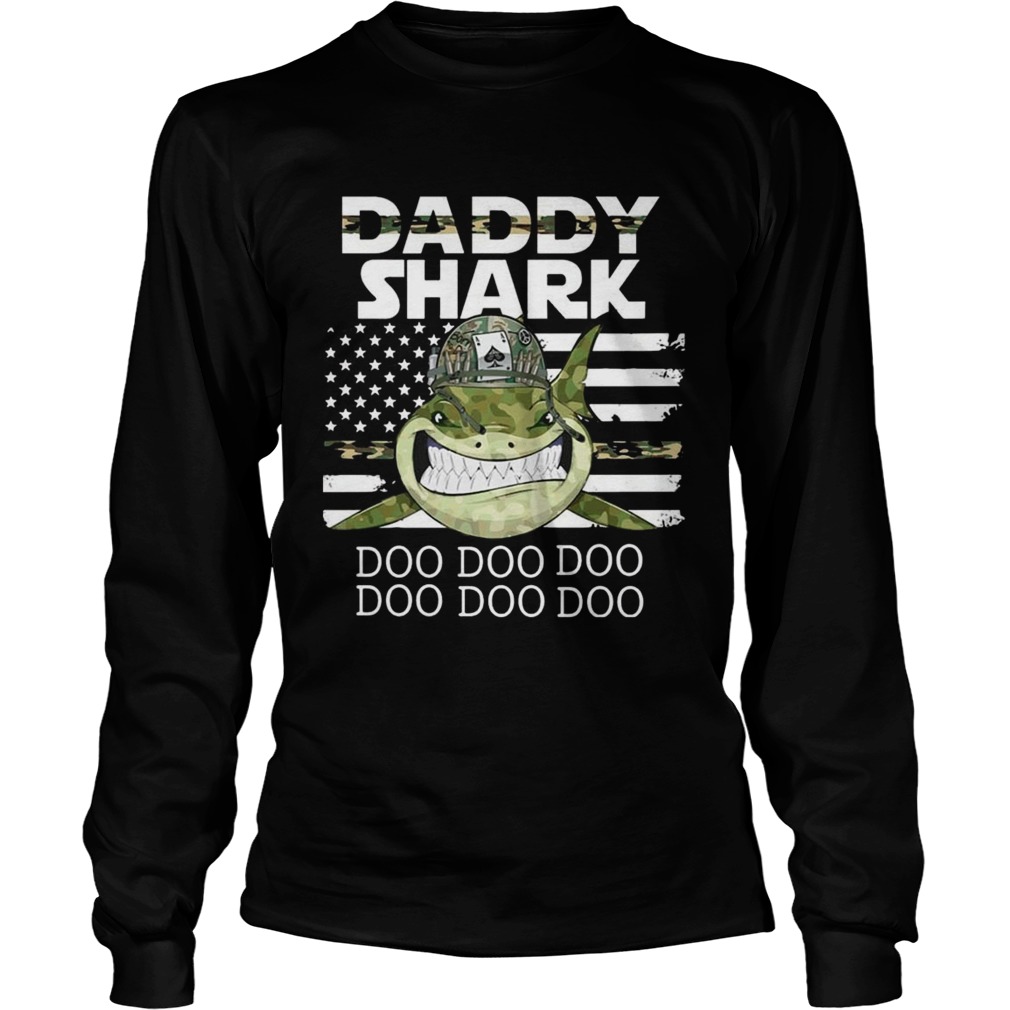 Veteran Daddy Shark Doo Doo Doo T LongSleeve