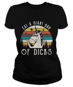 Vintage unicorn fucking eat a giant bag of dicks  Classic Ladies