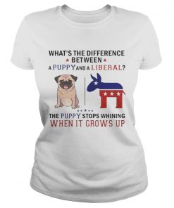 Whats The Difference Between A Puppy And A Liberal Funny T Classic Ladies