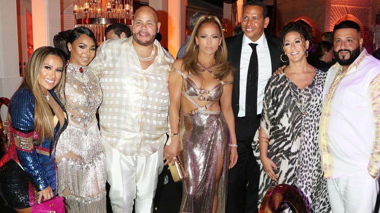 Jennifer Lopez Wore Custom Versace for Her 50th Birthday