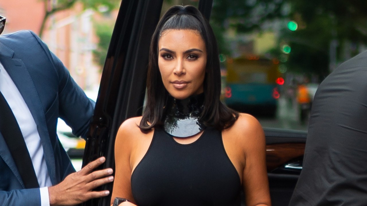 Kim Kardashian West Steps Out in the Unlikeliest Summer Pant