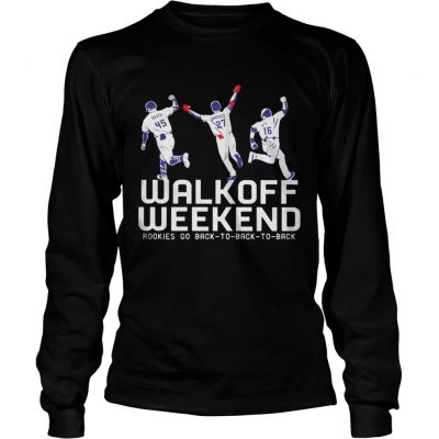 Walk Off Weekend Rookies Go Back To Back To Back longsleeve tee