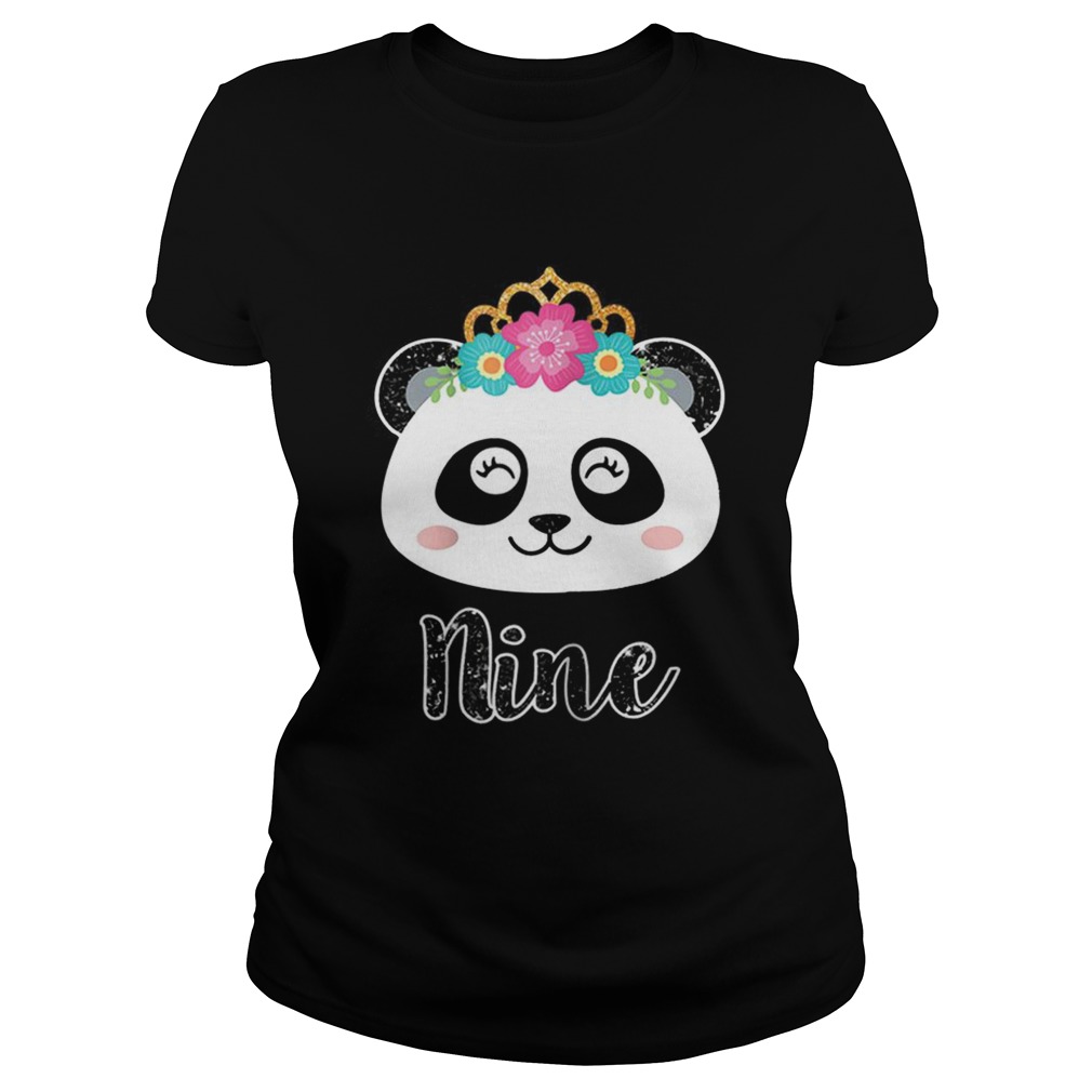 1564132947Girls 9th Birthday Outfit, Panda Ninth Birthday Classic Ladies