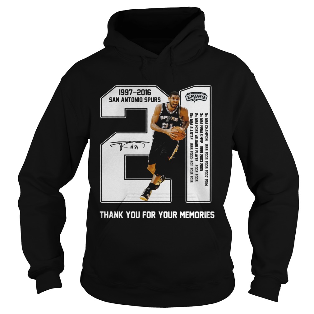 21th Years Of San Antonio Spurs 19972016 Hoodie