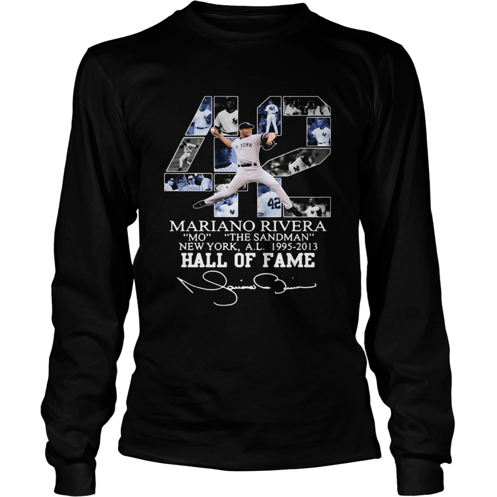 42 Mariano Rivera Mo the Sandman New York al 1995 2013 Hall of fame LongSleeve