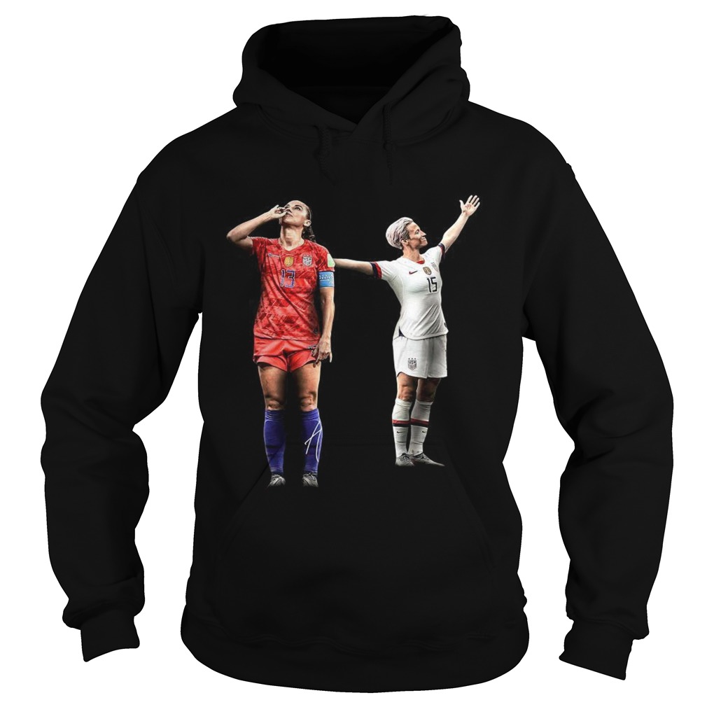 Alex Morgan and Megan Rapinoe womens soccer Hoodie