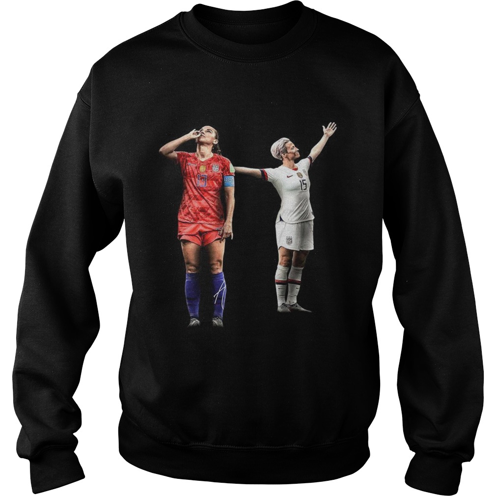 Alex Morgan and Megan Rapinoe womens soccer Sweatshirt