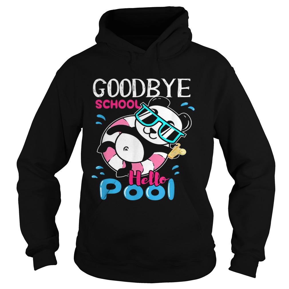 Bye School Hello Pool Cute And Kawaii Panda Art Hoodie