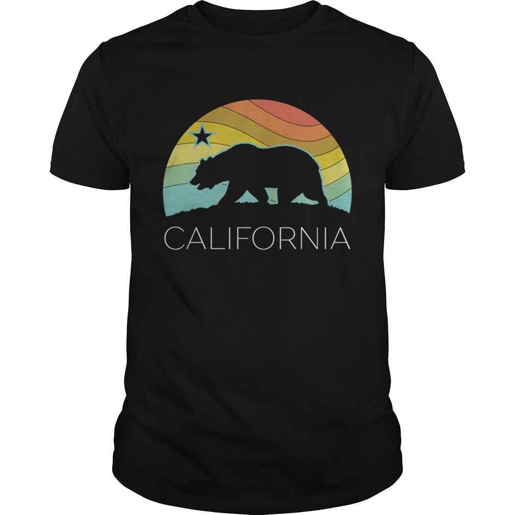 California bear vintage sunset shirt