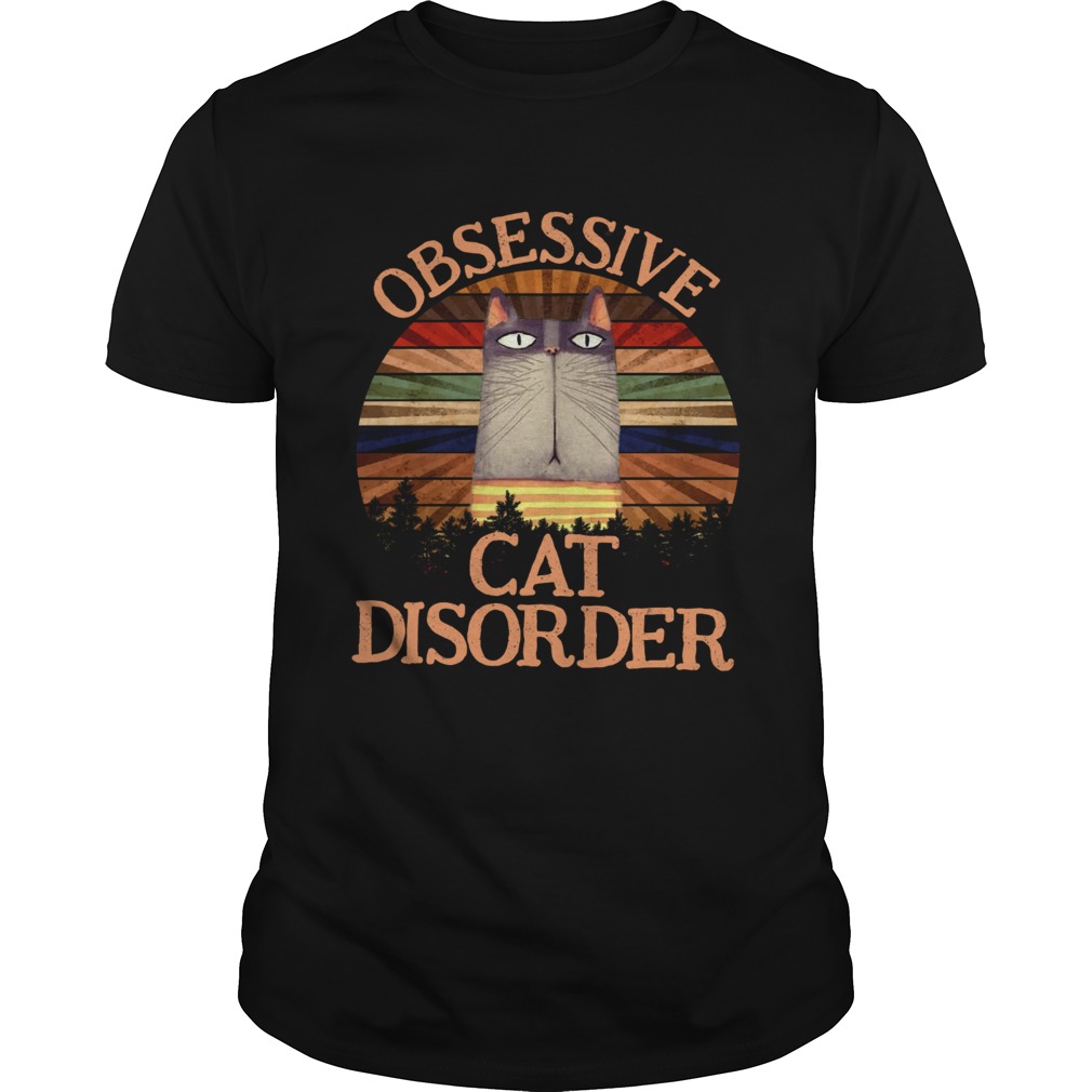 Cat obsessive cat disorder vintage shirt