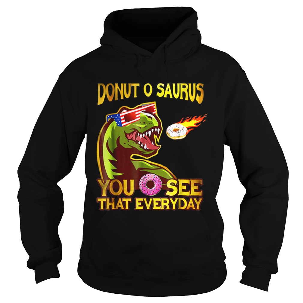 Cool Dinosaur Donut O Saurus Flying Donut Meteor Hoodie