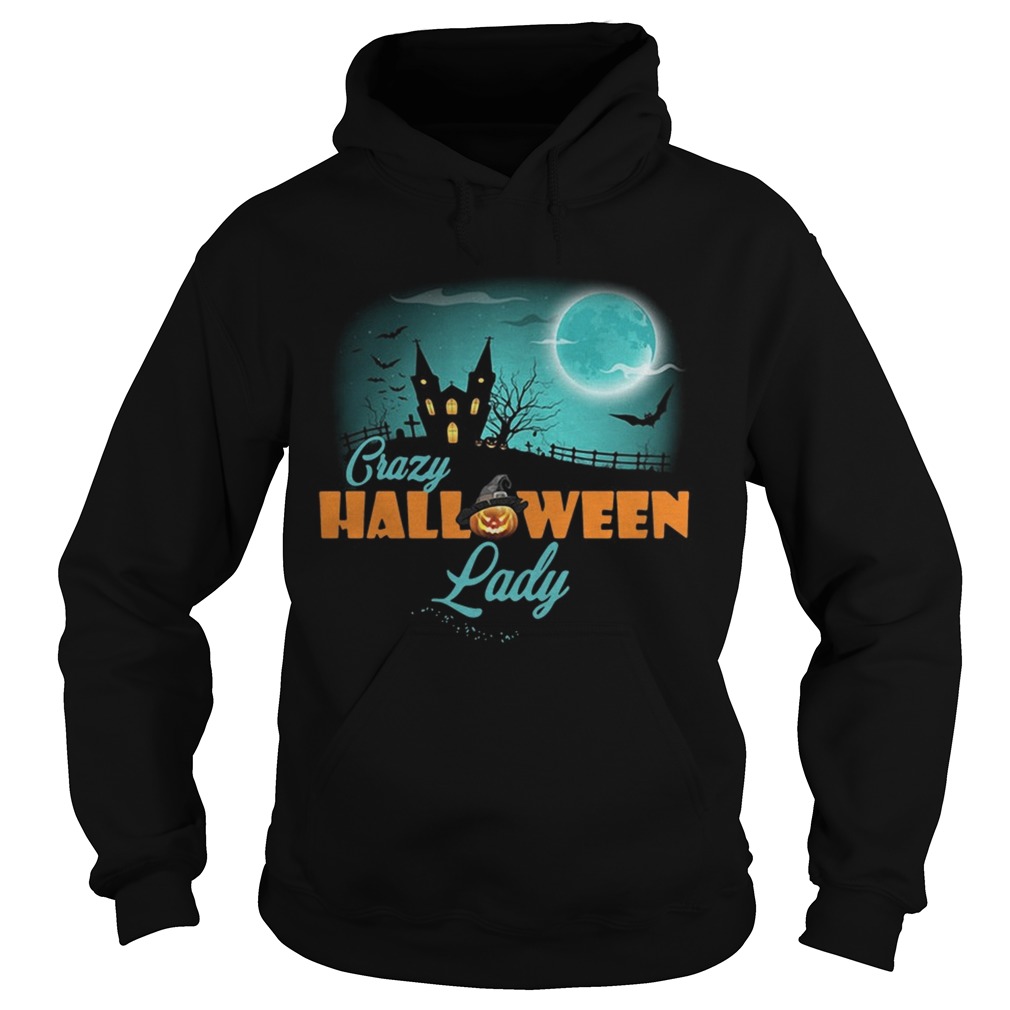 Crazy Halloween lady Hoodie