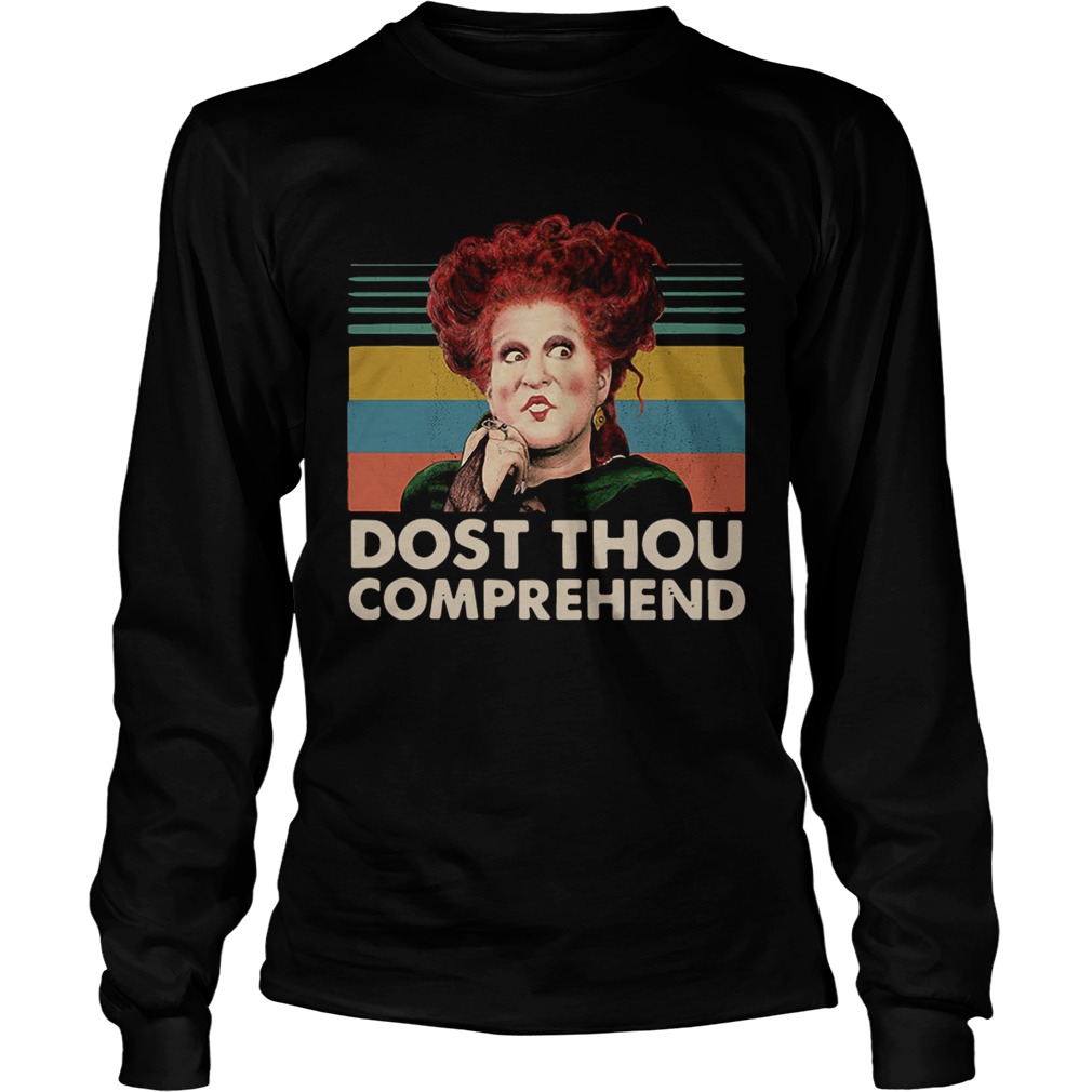 Dostthou comprehend Hocus Pocus Halloween retro LongSleeve