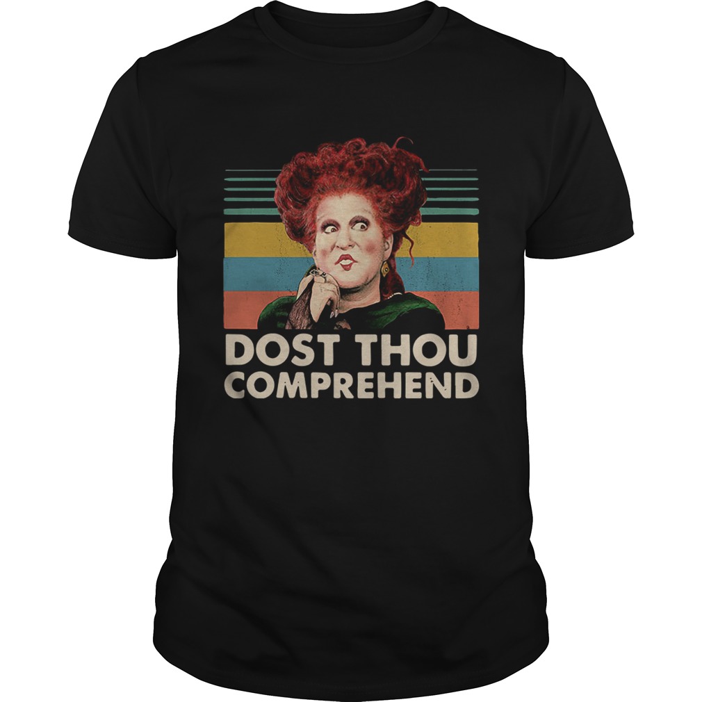 Dostthou comprehend Hocus Pocus Halloween retro shirt