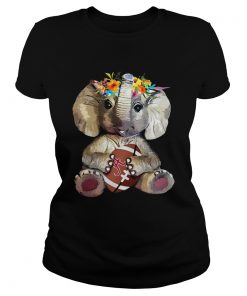 Elephant hugging Alabama Crimson Tide  Classic Ladies