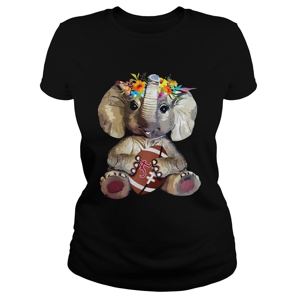 Elephant hugging Alabama Crimson Tide Classic Ladies