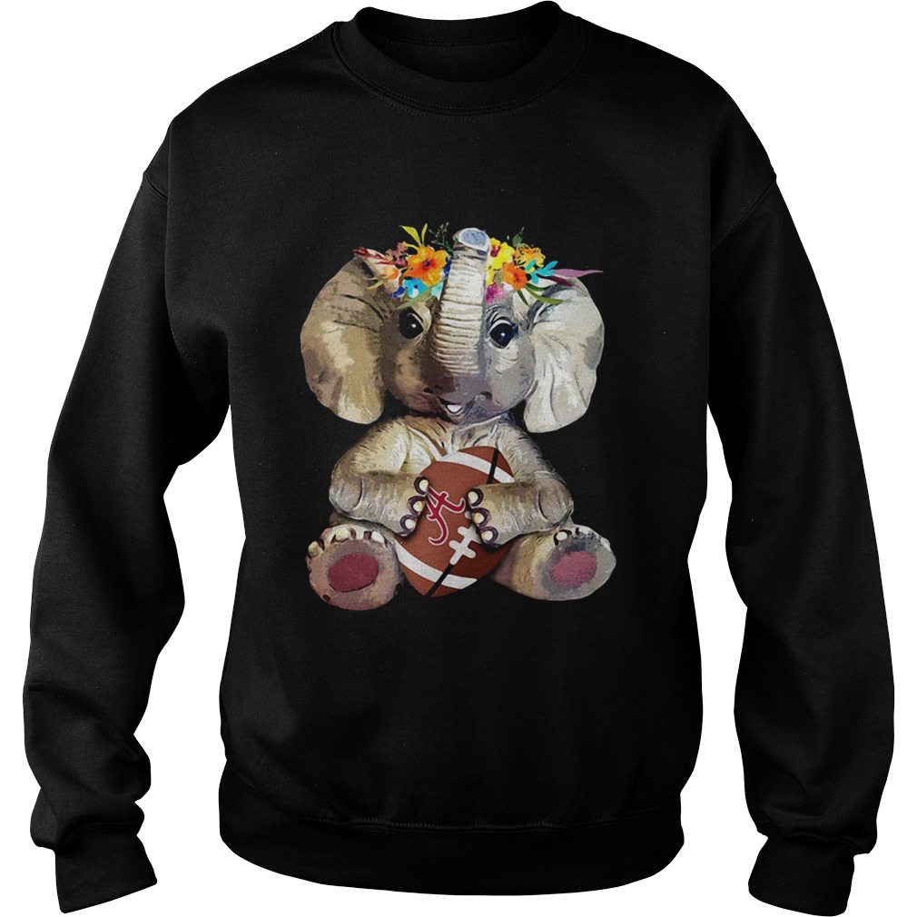 Elephant hugging Alabama Crimson Tide Sweatshirt