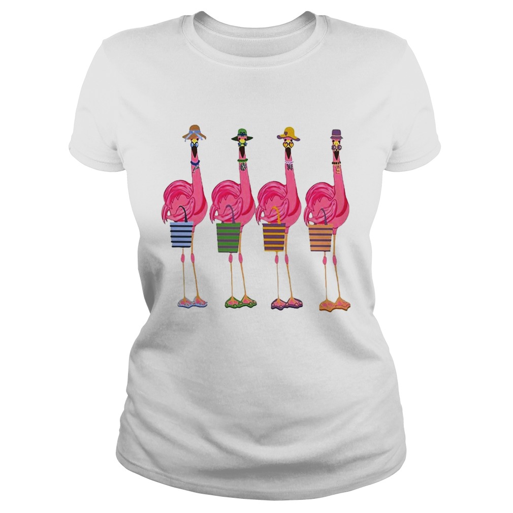 Four Lady Flamingos Classic Ladies