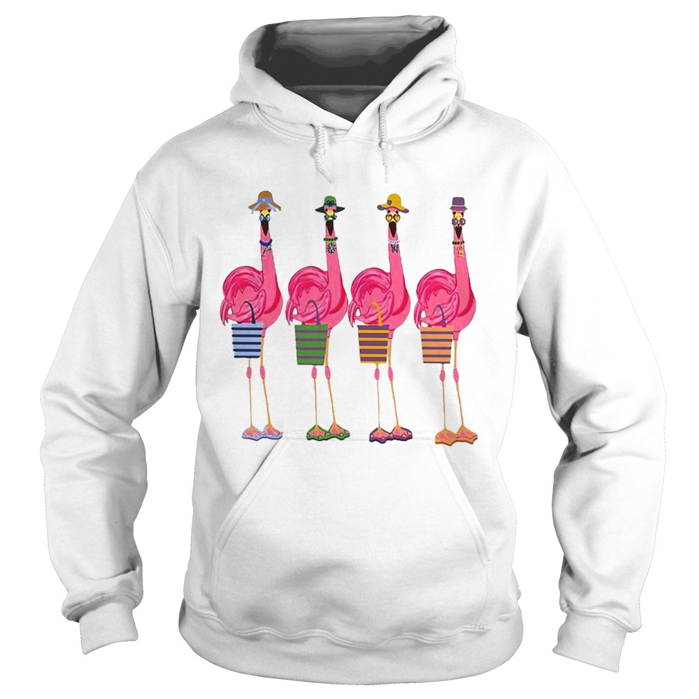 Four Lady Flamingos Hoodie