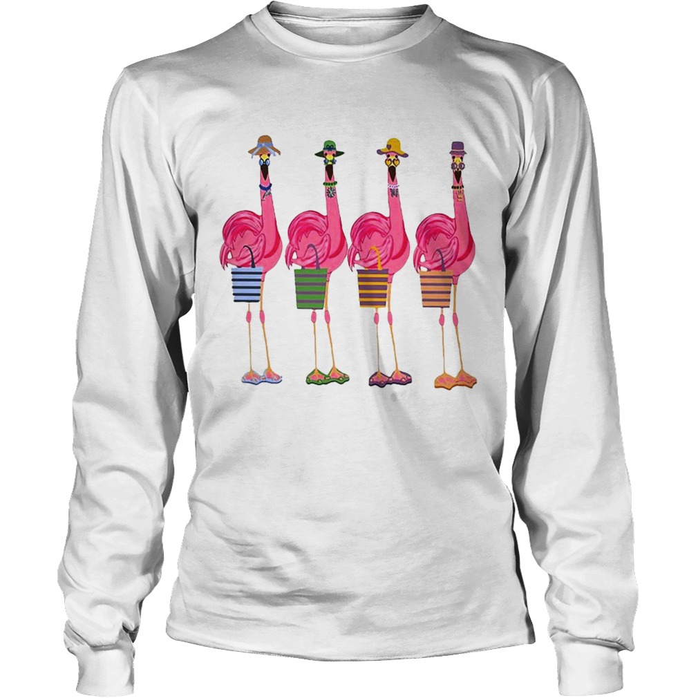 Four Lady Flamingos LongSleeve