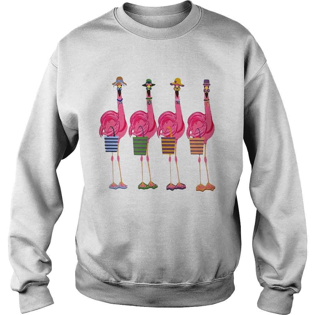 Four Lady Flamingos Sweatshirt