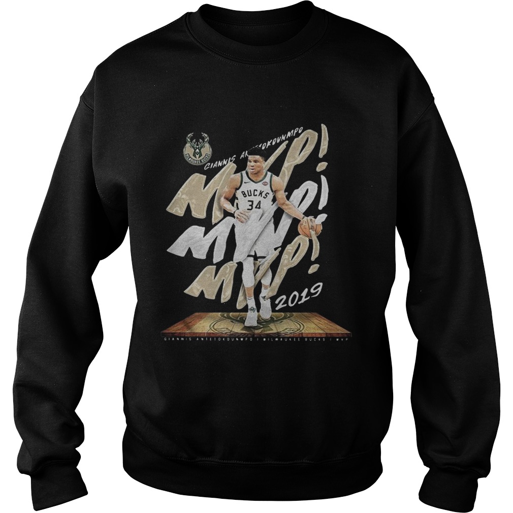 Giannis Antetokounmpo Mvp Milwaukee Bucks Sweatshirt