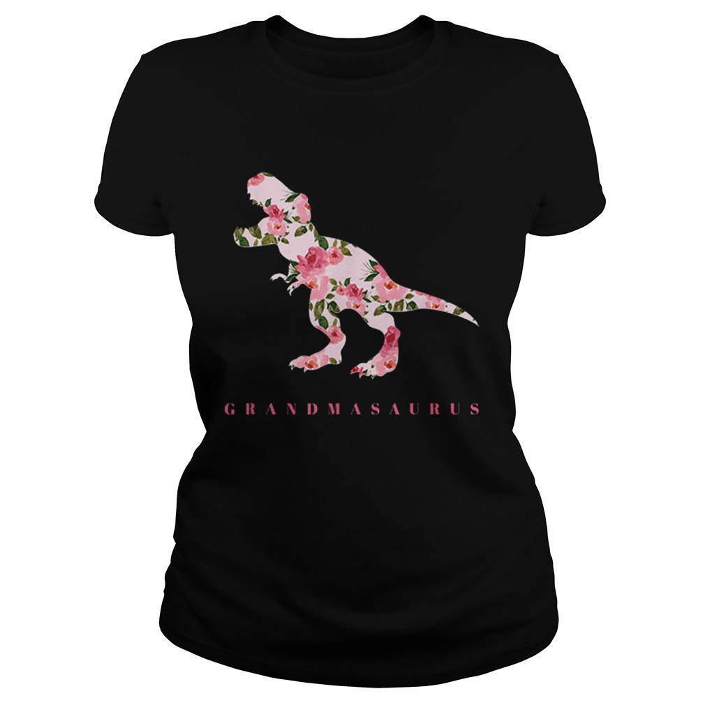 Grandmasaurus With Floral Dinosaur For Women Classic Ladies