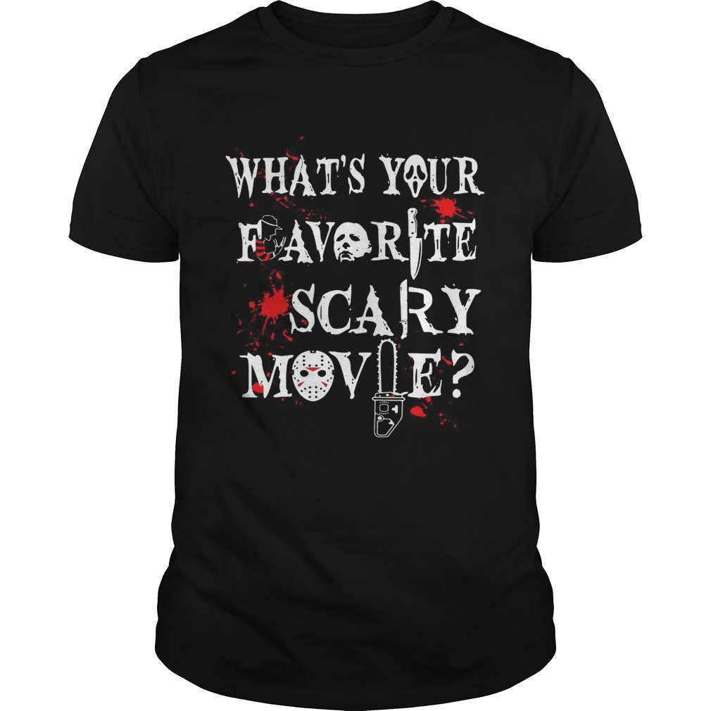 Halloween Ghostface whats your favorite scary movie shirt