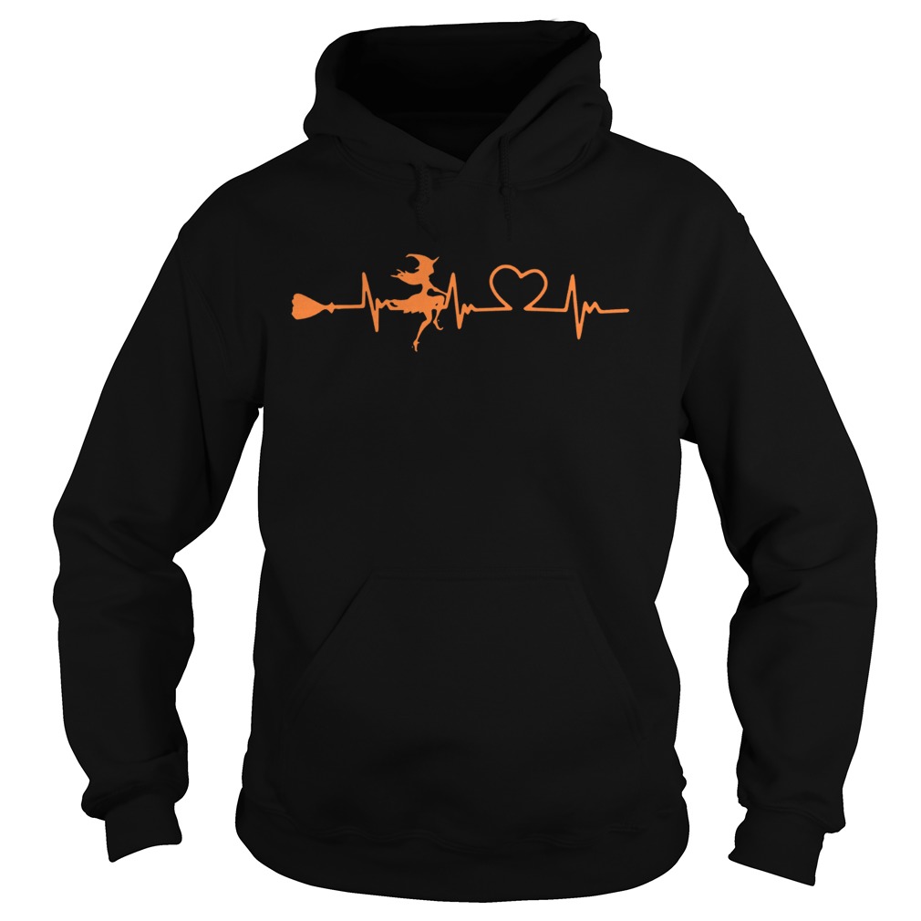 Halloween witch heartbeat Hoodie