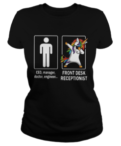 Human and Unicorn front desk receptionist  Classic Ladies