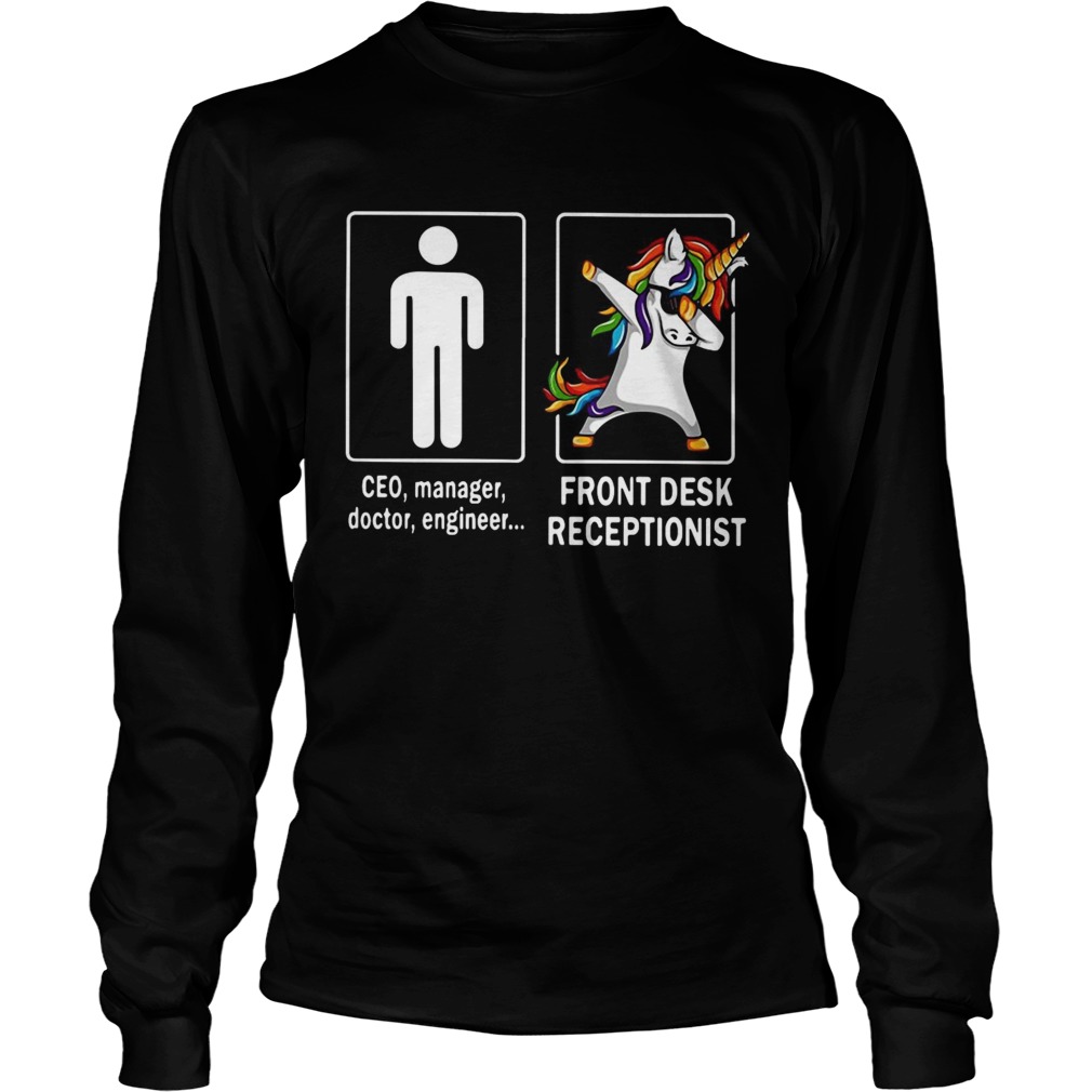 Human and Unicorn front desk receptionist LongSleeve