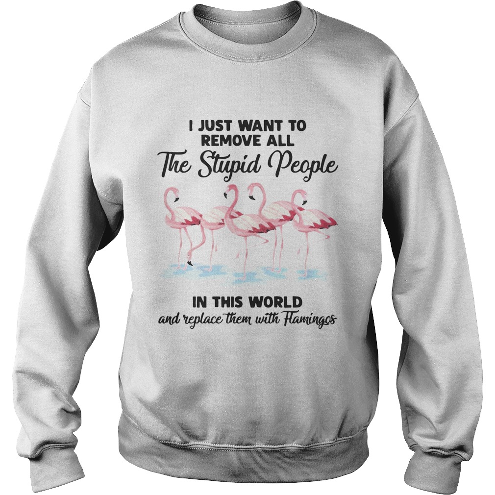 I just wantto remove allthe stupid people in this world and Sweatshirt