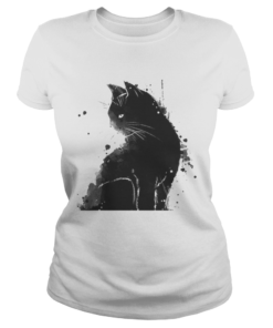 Inky Cat Black Cat Black As Midnight Sorrow Cat  Classic Ladies