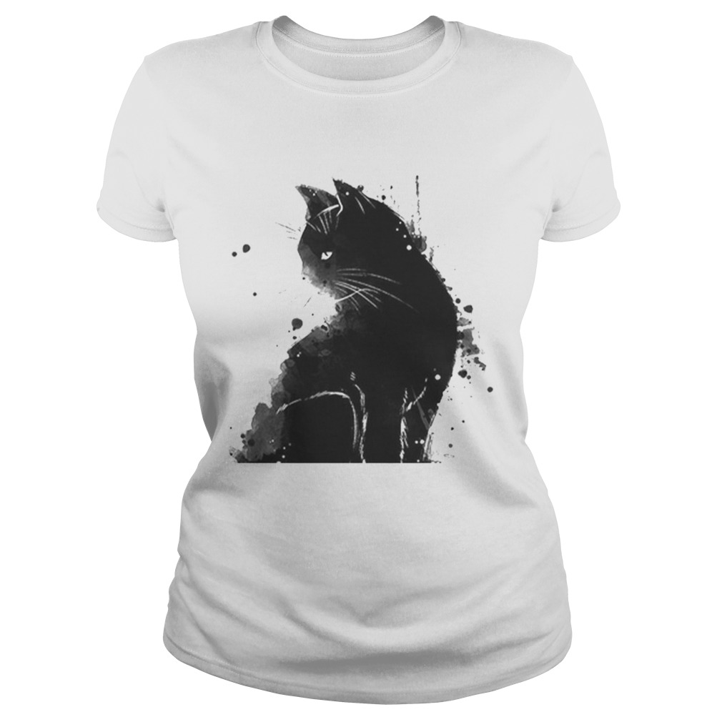 Inky Cat Black Cat Black As Midnight Sorrow Cat Classic Ladies