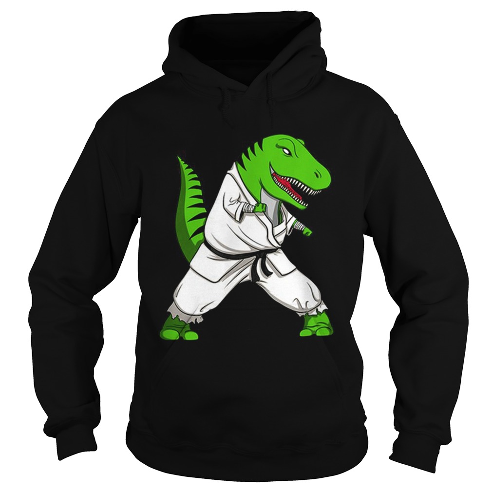 Karate TRex Dinosaur Fighter Ninja Hoodie