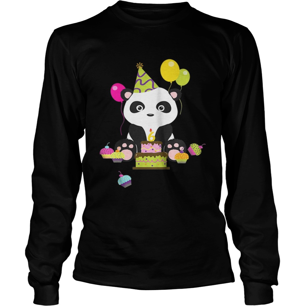 Kids Cute Animal Lovers Panda 6thBoy And Girl LongSleeve