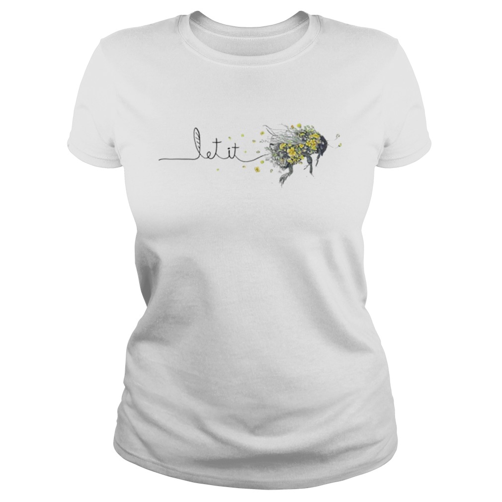 Let It Bee Sunflower Hippie Classic Ladies