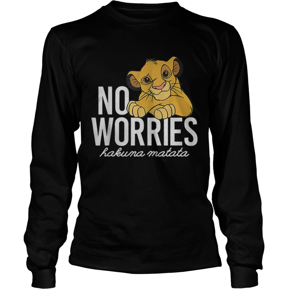 Lion King No Worries Hakuma Matata LongSleeve