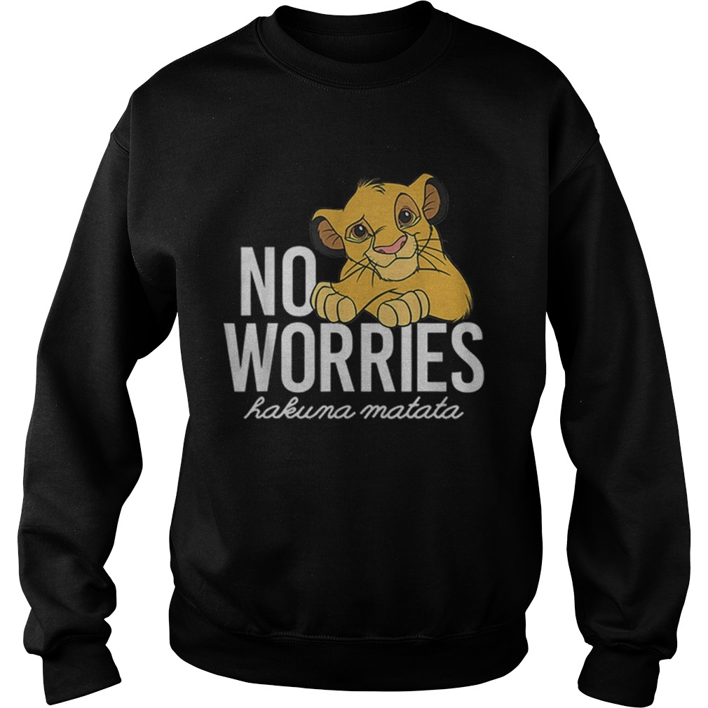 Lion King No Worries Hakuma Matata Sweatshirt