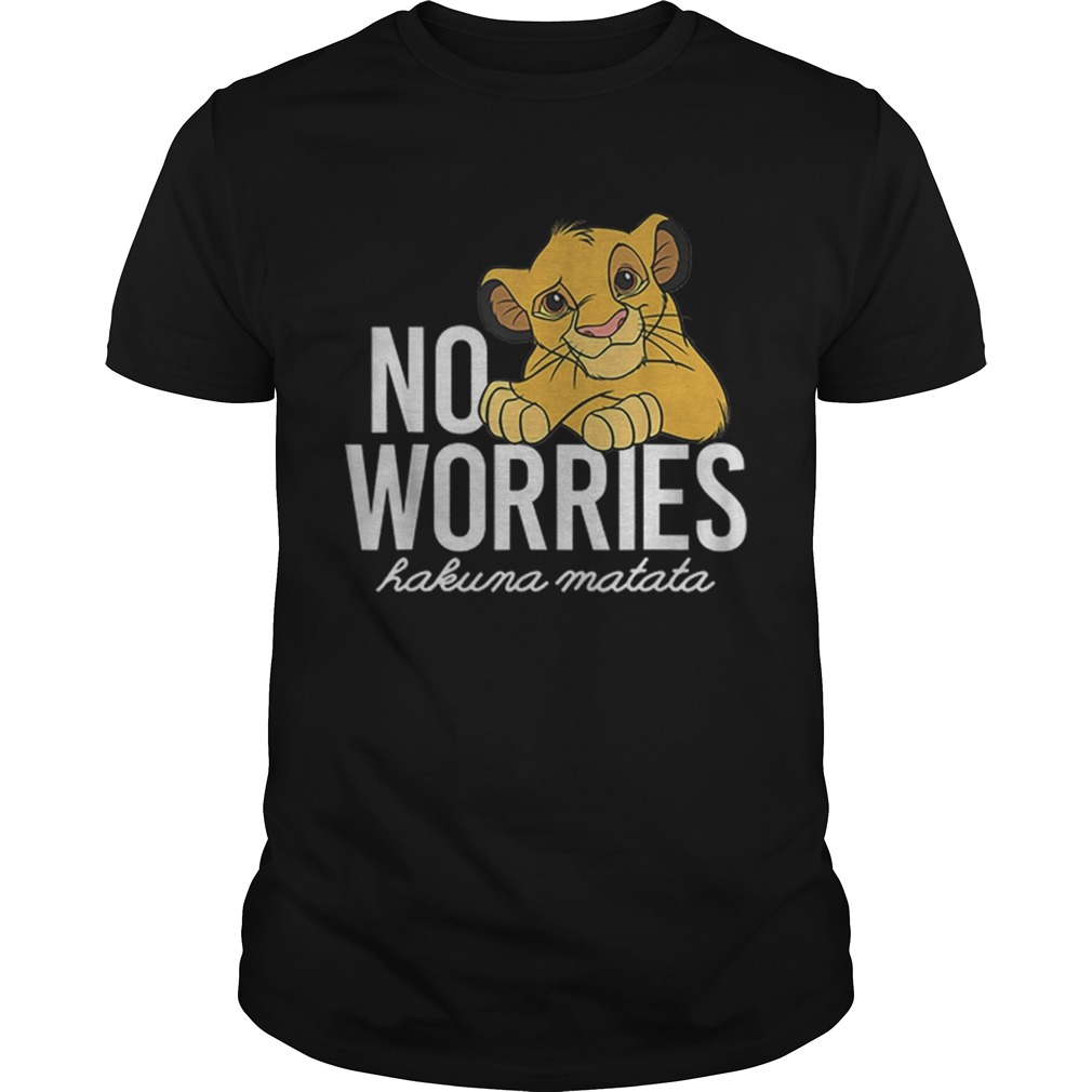 Lion King No Worries Hakuma Matata shirt