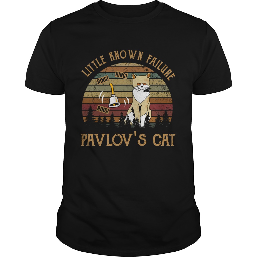 Little known failure pavlovs cat ring ring ring vintage sunset shirt