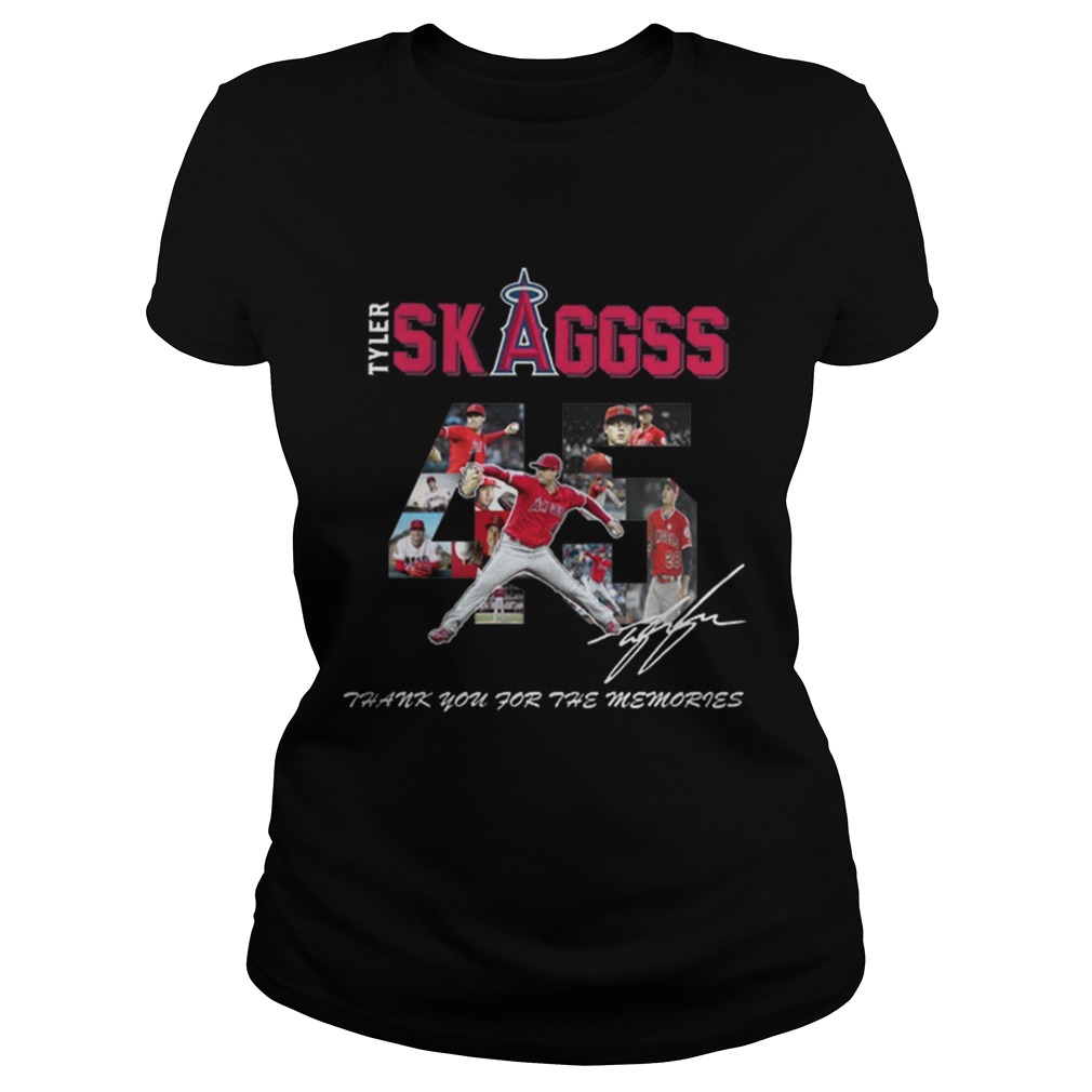 Los Angeles Angels of Anaheim Tyler Skaggs signature Classic Ladies