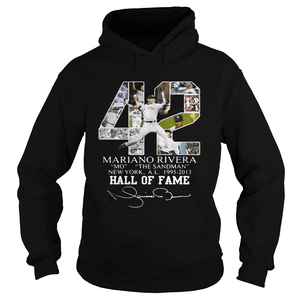 Mariano Rivera New York Yankees Hall of Fame signatures Hoodie