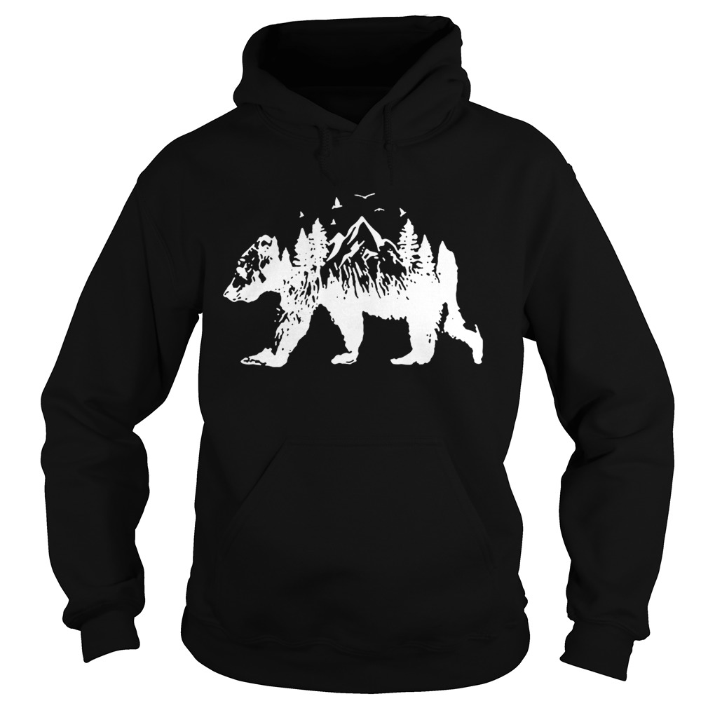 Mountains Bear Hoodie