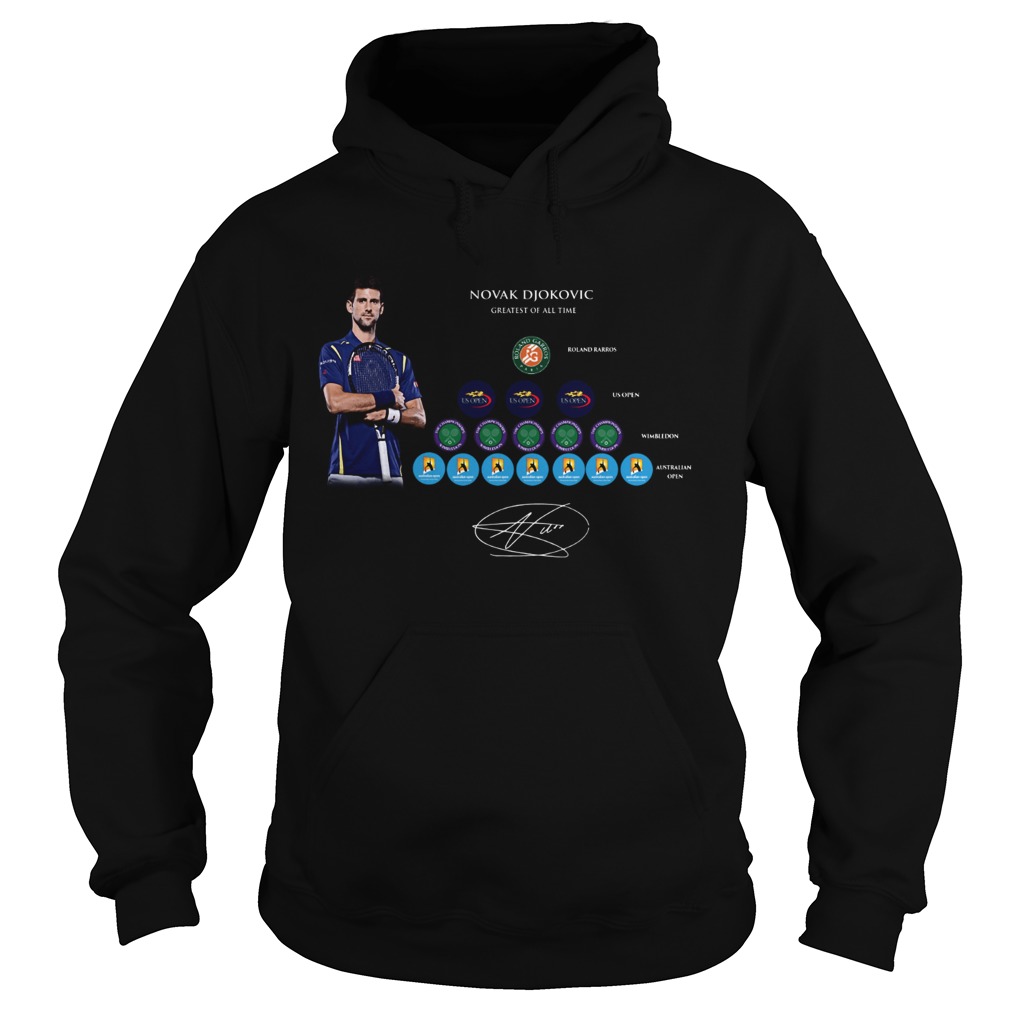 Novak Djokovic Greatest Of All Time Champions Hoodie