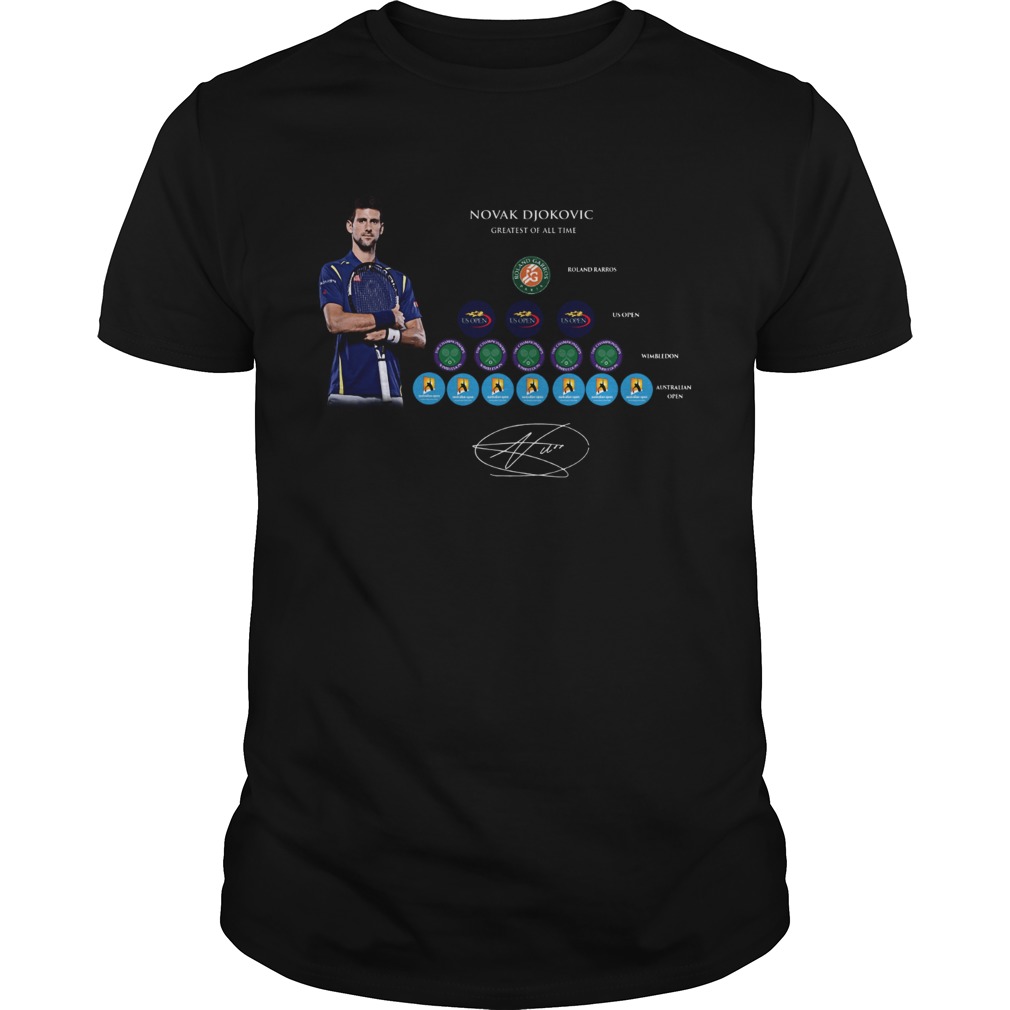 Novak Djokovic Greatest Of All Time Champions shirt