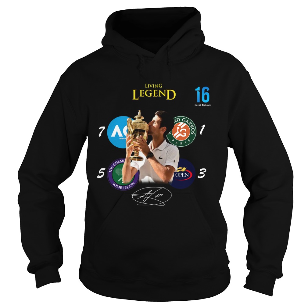 Novak Djokovic living legend Champion Wimbledon 2019 Hoodie