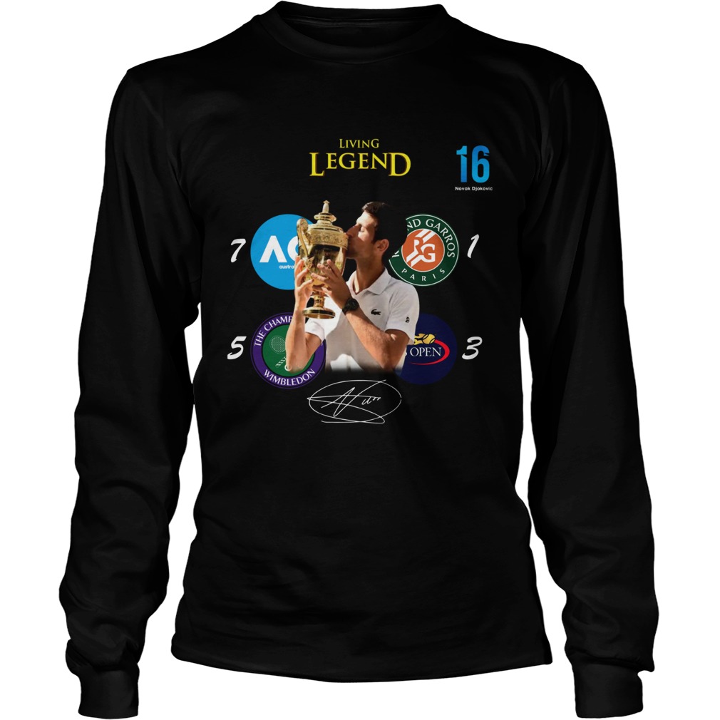 Novak Djokovic living legend Champion Wimbledon 2019 LongSleeve